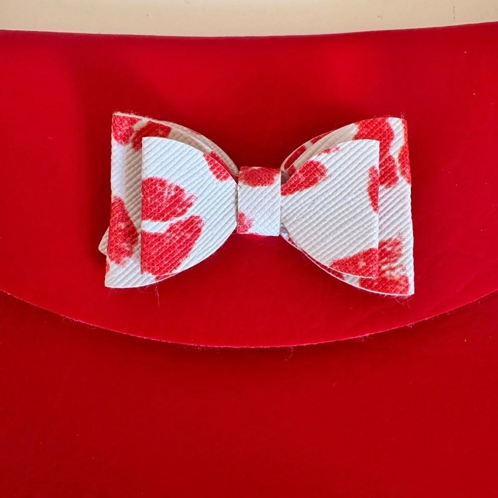 Charming Red Kids‎ Bag with Bow Accent